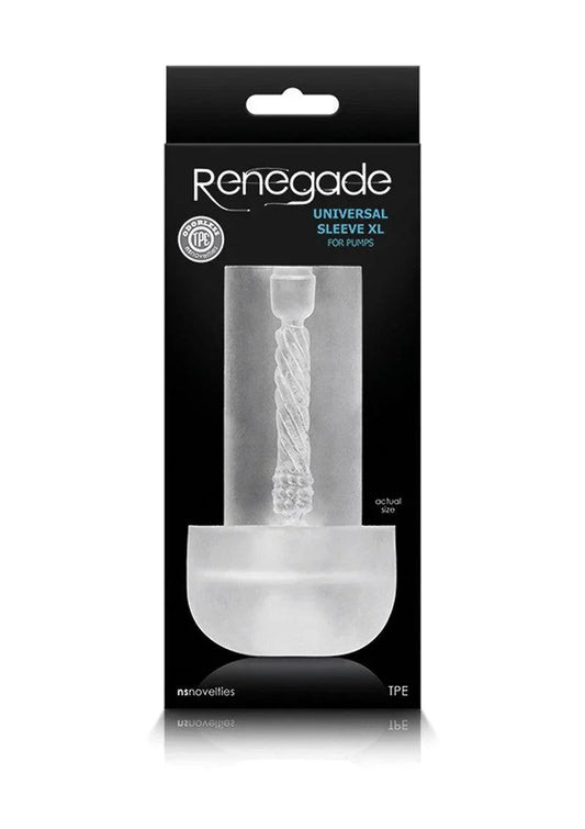 NS Novelties Renegade Universal Sleeve XL voor in Penis pomp (Extra Long) - Happytoys Sexshop: online sex shop for Feeling Happy & Easy π - Discreet geleverd