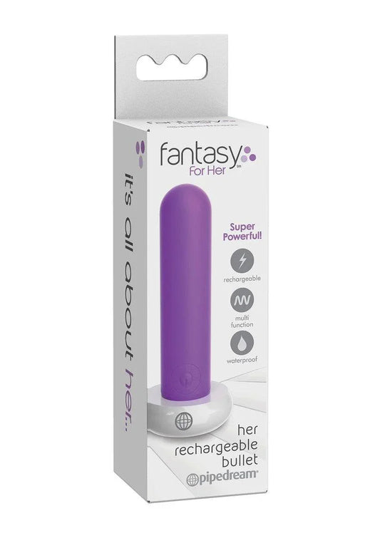 Pipedream Fantasy For Her Her Rechargeable Bullet kleine vibrator - Happytoys Sexshop: online sex shop for Feeling Happy & Easy 😊 - Discreet geleverd