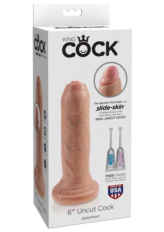 Pipedream King Cock 6' Uncut - Happytoys Sexshop: online sex shop for Feeling Happy & Easy 😊 - Discreet geleverd