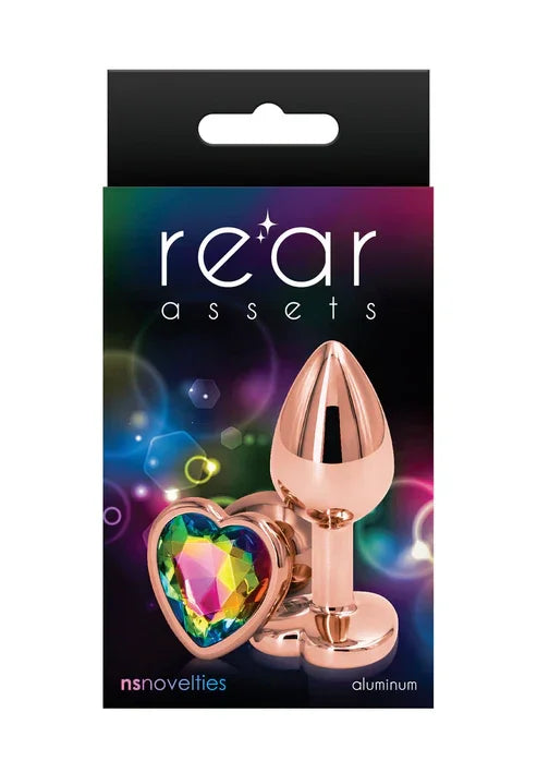 Rear Assets Rose Gold Heart S by NS Novelties - Happytoys Sexshop: online sex shop for Feeling Happy & Easy 😊 - Discreet geleverd