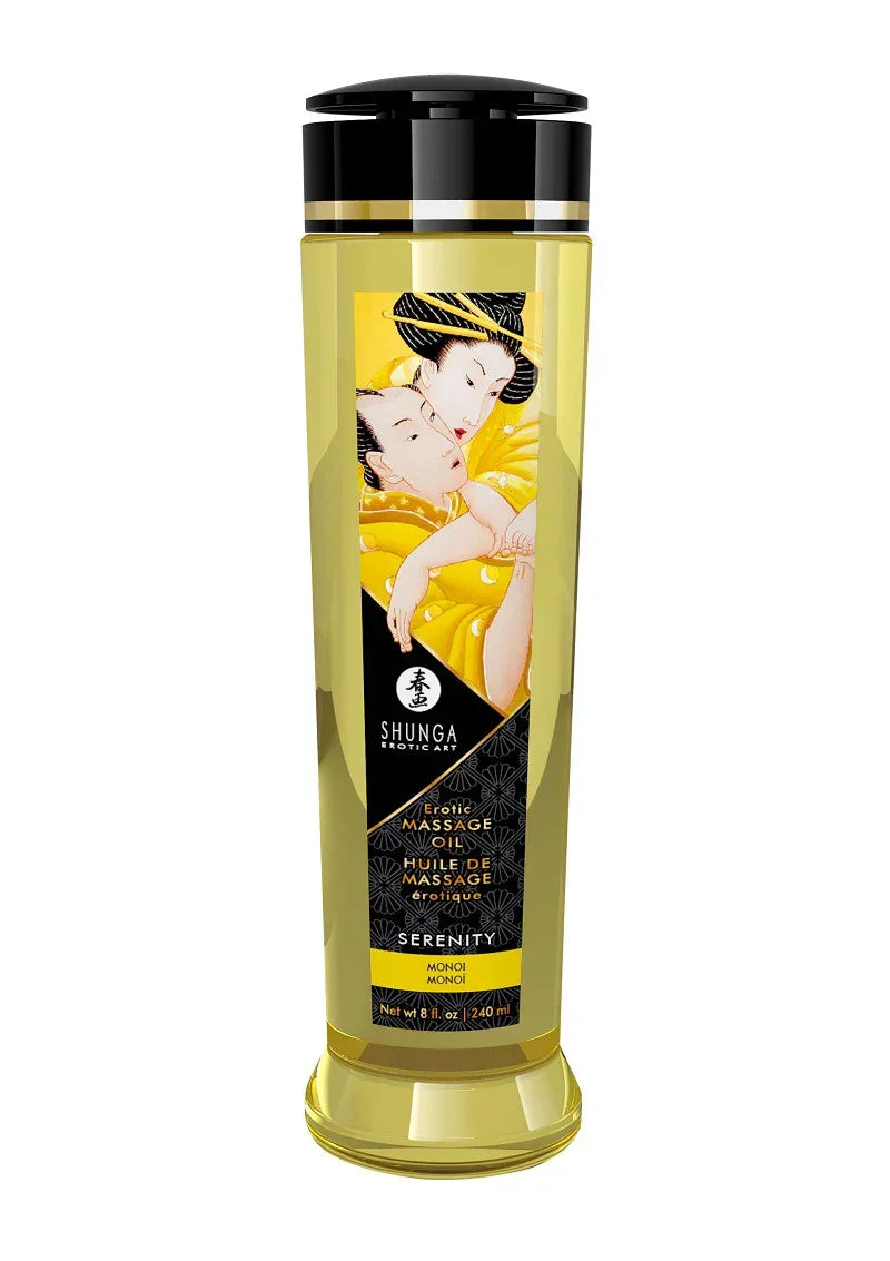 Shunga_-_Massage_Olie_-_Sensual_Island_Flowers_-_240_ml_Serentity @ Happytoys Sexshop: online sex shop for Feeling Happy & Easy š the erotic store owned by a woman