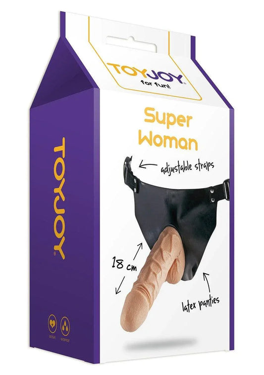 Classics Superwoman Strap-On by ToyJoy - Happytoys Sexshop: online sex shop for Feeling Happy & Easy 😊 - Discreet geleverd