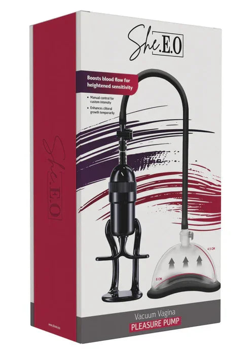 Vacuum Vagina Pleasure Pump by She.E.O. - Happytoys Sexshop: online sex shop for Feeling Happy & Easy π - Discreet geleverd