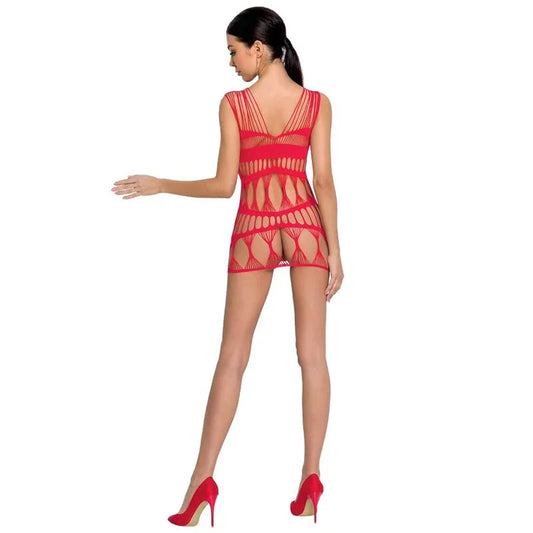 PASSION - WOMAN BS089 RED BODYSTOCKING ONE SIZE - Happytoys Sexshop: online sex shop for Feeling Happy & Easy 😊 - Discreet geleverd