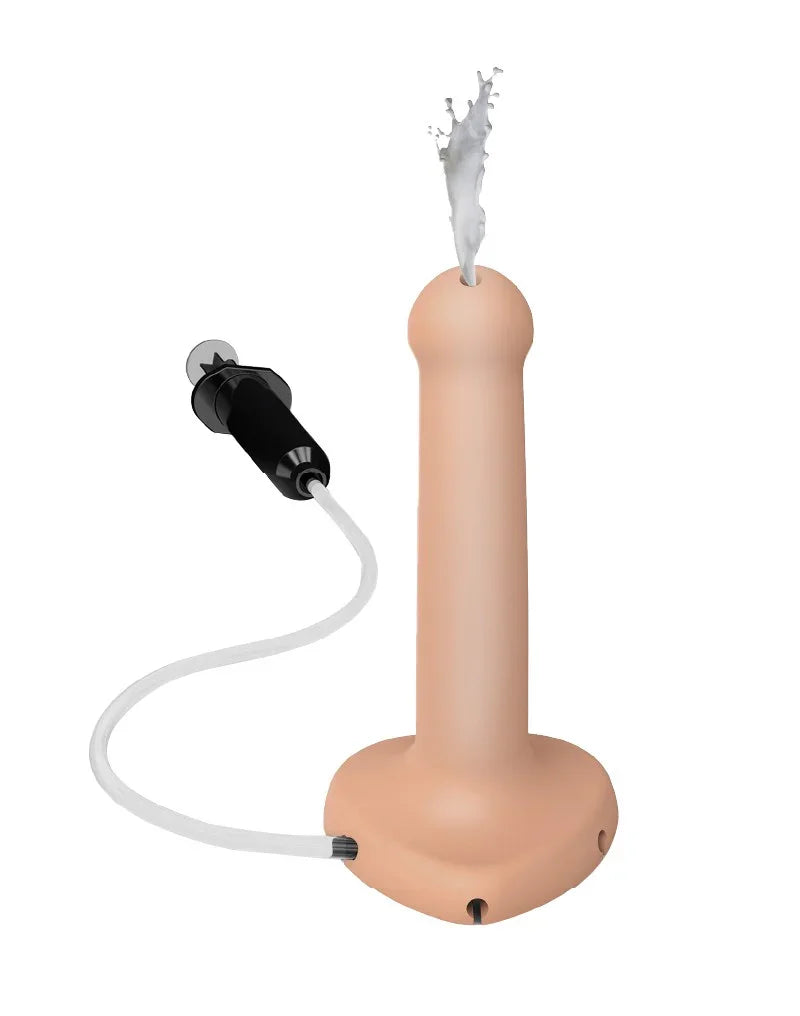 Strap-On-Me - Squirting Cum Dildo Maat S - Nude - Happytoys Sexshop: online sex shop for Feeling Happy & Easy 😊 - Discreet geleverd