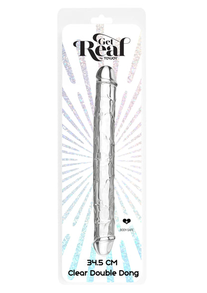 Beste vandaag nog: Get Real Clear Double Dong 13' by ToyJoy - bij Happytoys