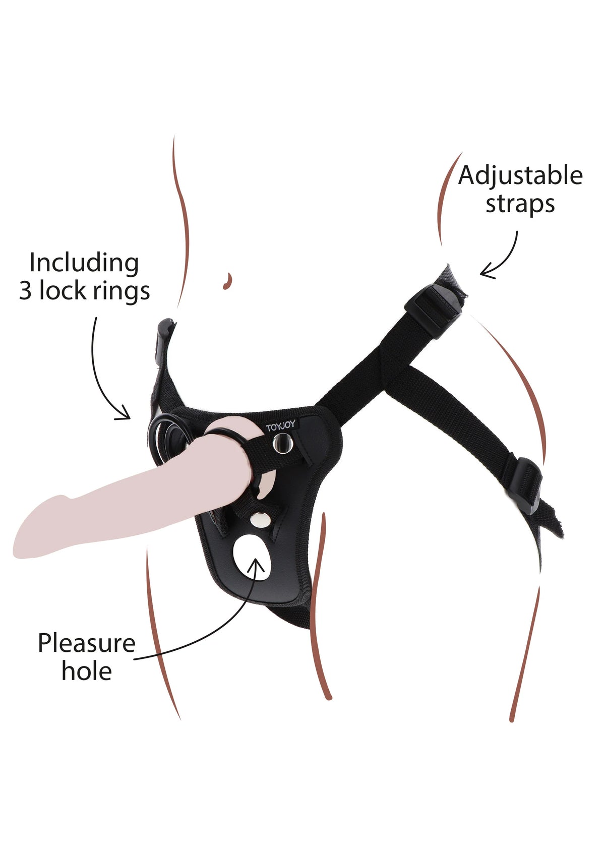 Beste vandaag nog: Strap - On Pleasure Hole Harness - bij Happytoys Sexshop: online sex shop for Feeling Happy & Easy 😊