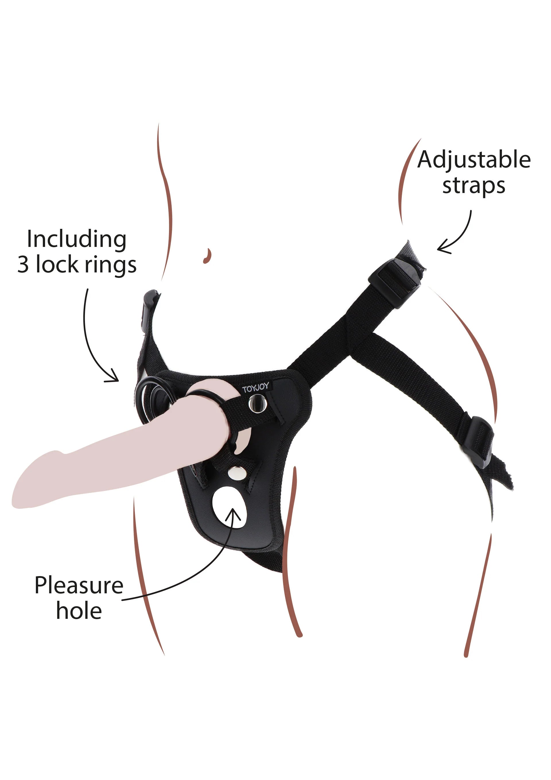Beste vandaag nog: Strap - On Pleasure Hole Harness - bij Happytoys Sexshop: online sex shop for Feeling Happy & Easy 😊
