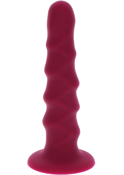 Beste vandaag nog: Harness Dong Ribbed Silicone 16 cm - bij Happytoys Sexshop: online sex shop for Feeling Happy & Easy 😊 - Default Title - 10145 - RED