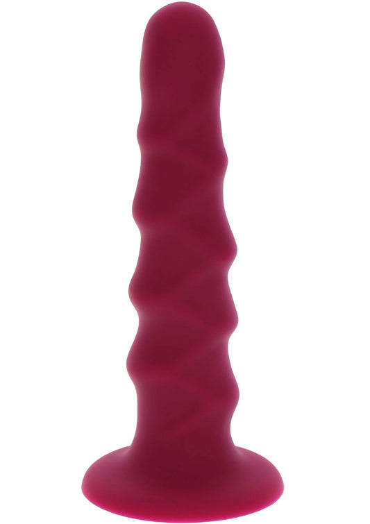Beste vandaag nog: Harness Dong Ribbed Silicone 16 cm - bij Happytoys Sexshop: online sex shop for Feeling Happy & Easy 😊 - Default Title - 10145 - RED