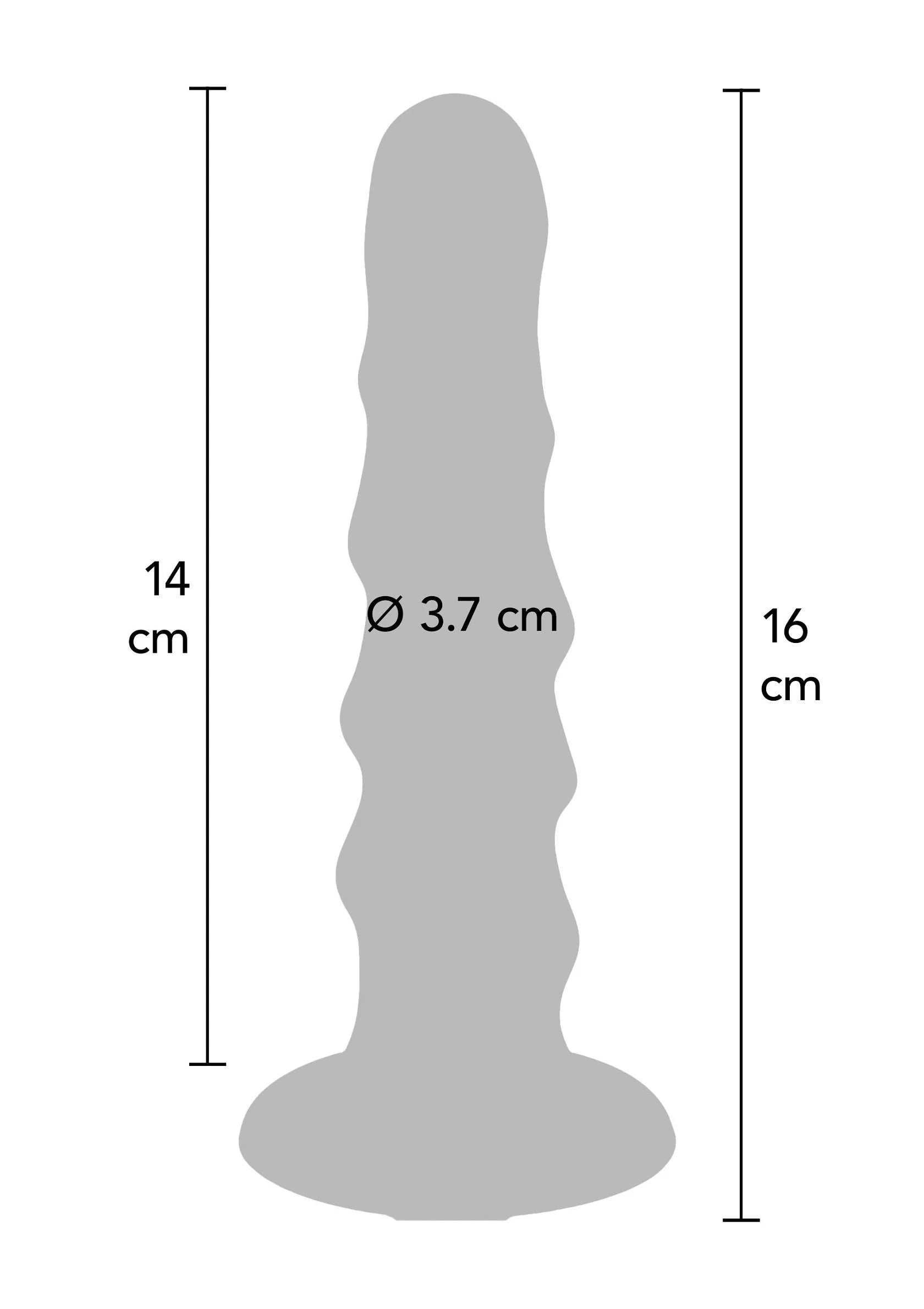 Beste vandaag nog: Harness Dong Ribbed Silicone 16 cm - bij Happytoys Sexshop: online sex shop for Feeling Happy & Easy 😊