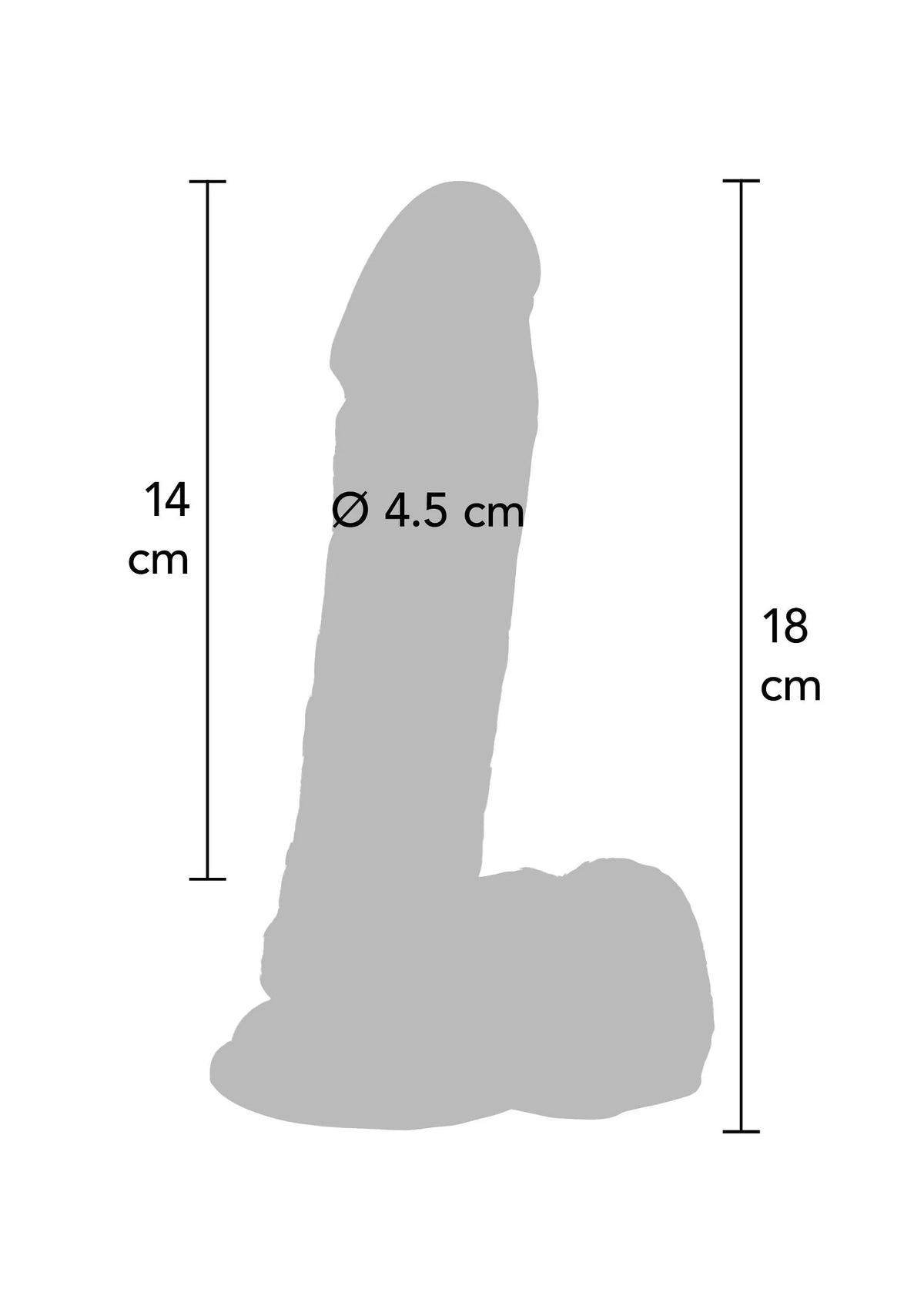 Beste vandaag nog: Dildo PVC 18 cm Black by ToyJoy - bij Happytoys Sexshop: Toys for Feeling Happy & Easy 😊