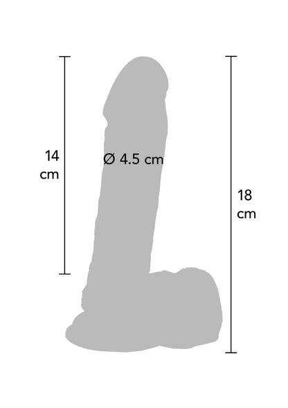 Beste vandaag nog: Dildo PVC 18 cm Black by ToyJoy - bij Happytoys Sexshop: Toys for Feeling Happy & Easy 😊