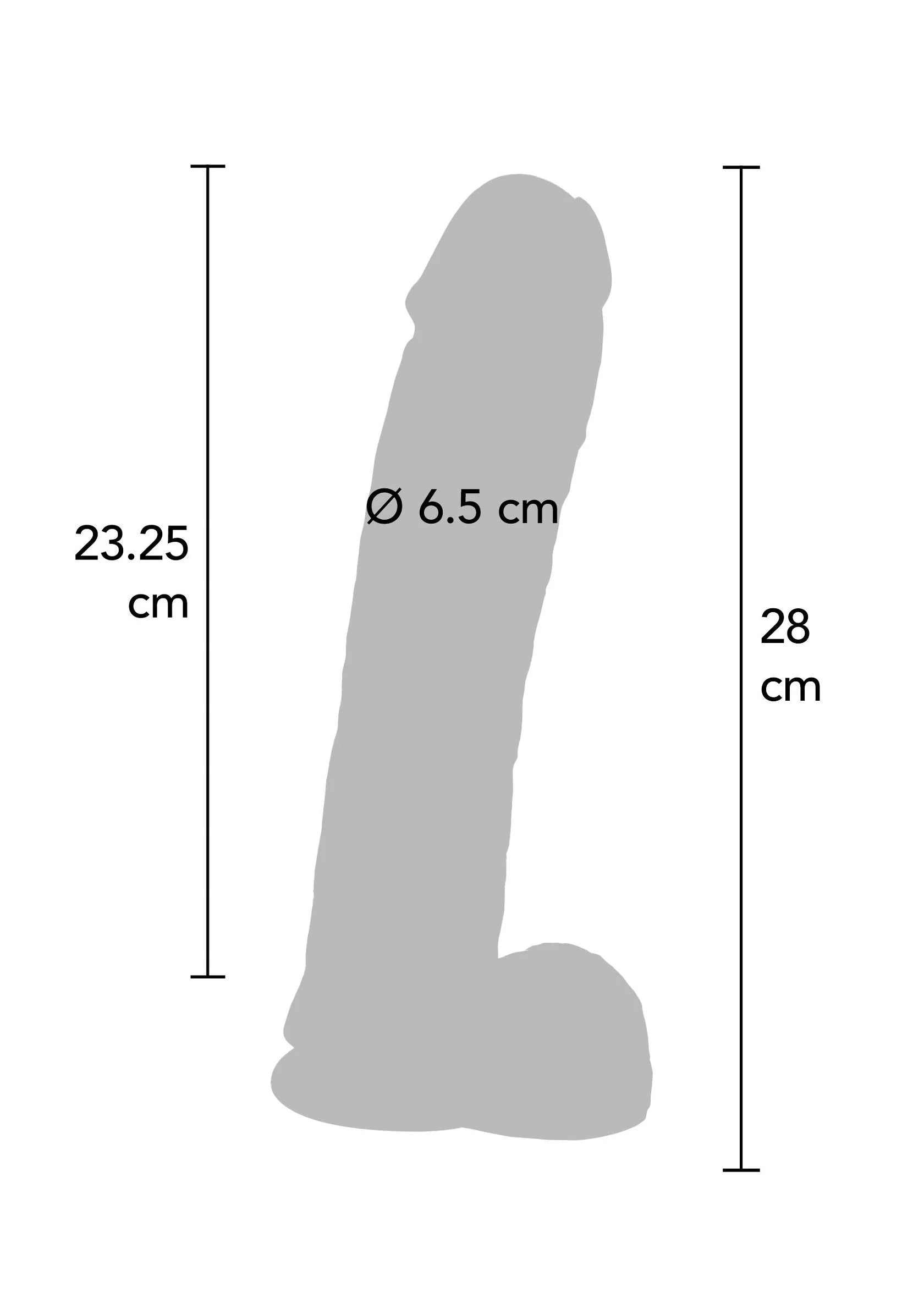 Bestel: Dildo PVC 28 cm by ToyJoy - bij Happytoys: de erotische sex webshop | liever Happy dan Easy ⭐⭐⭐⭐⭐