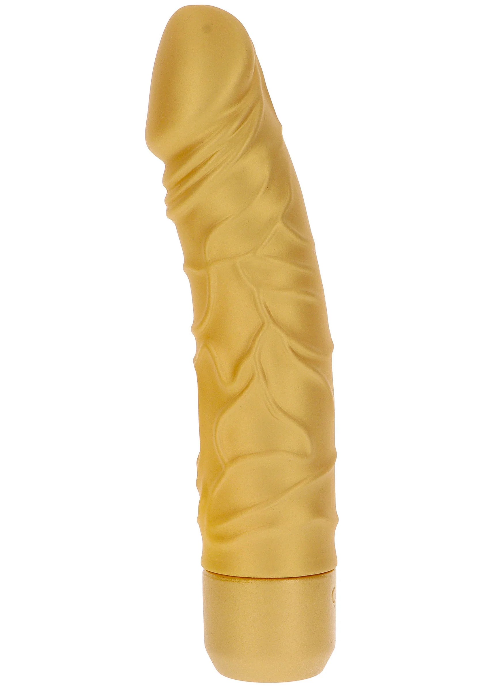 Bestel: Gold Dicker Original Vibrator 20 cm - bij Happytoys: de erotische sex webshop | liever Happy dan Easy ⭐⭐⭐⭐⭐ - Default Title - 10187 - GOLD