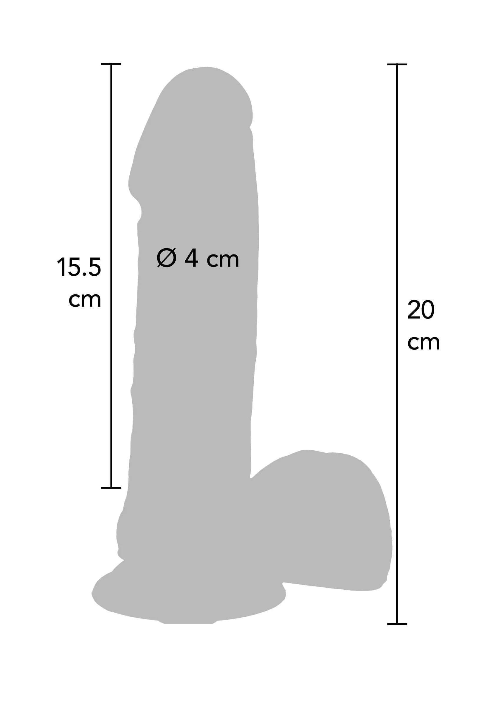 Beste vandaag nog: Dildo Silicone 20 cm by ToyJoy - bij Happytoys Sexshop: Toys for Feeling Happy & Easy 😊