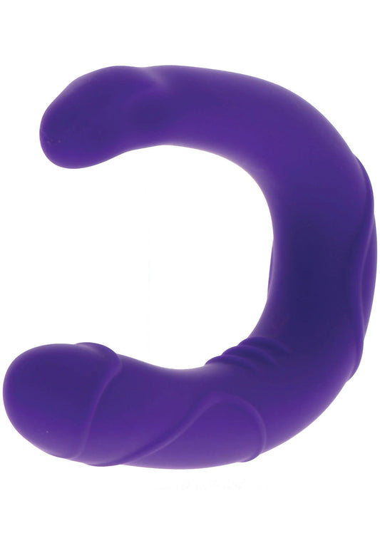 Beste vandaag nog: Double Dong Vogue Mini Silicone - bij Happytoys Sexshop: online sex shop for Feeling Happy & Easy 😊 - Default Title - 10197 - PURPLE