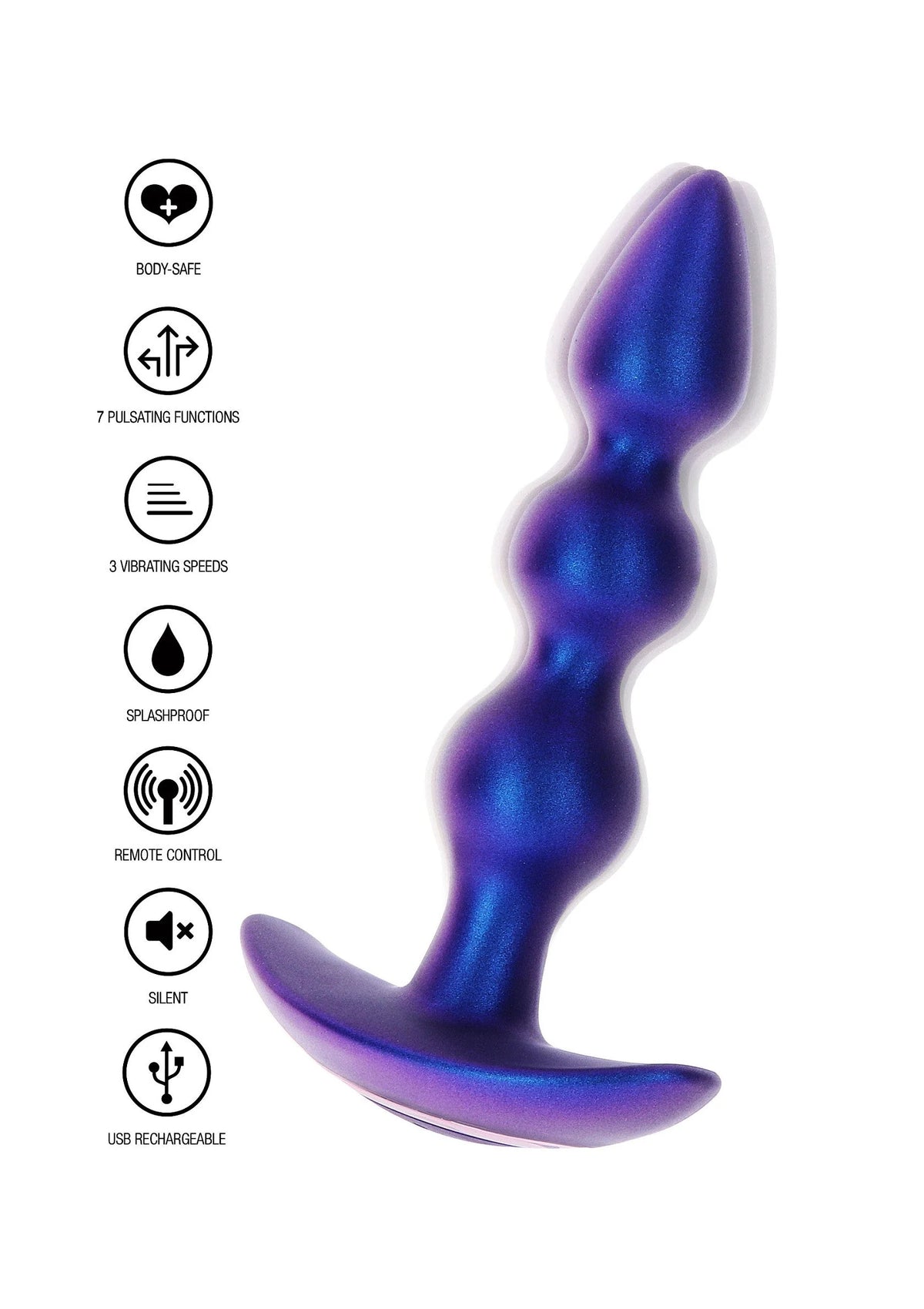 Beste vandaag nog: The Bold Beaded Vibrating Anal Plug - bij Happytoys Sexshop: online sex shop for Feeling Happy & Easy 😊