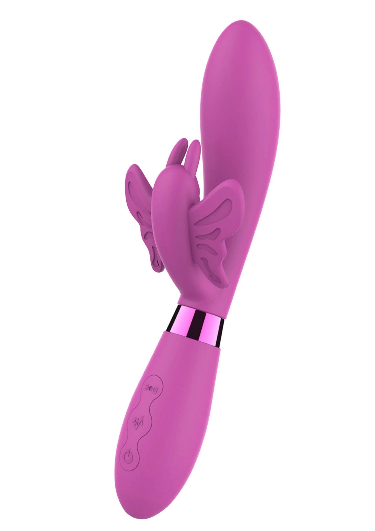ToyJoy vibrerende vibrator in paars-roze met haas-/vlindervormige kop