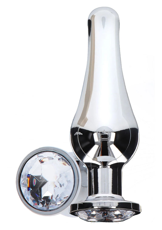 Beste vandaag nog: Diamond Bum Bijou Medium - bij Happytoys Sexshop: online sex shop for Feeling Happy & Easy 😊 - Default Title - 10271 - SILVER