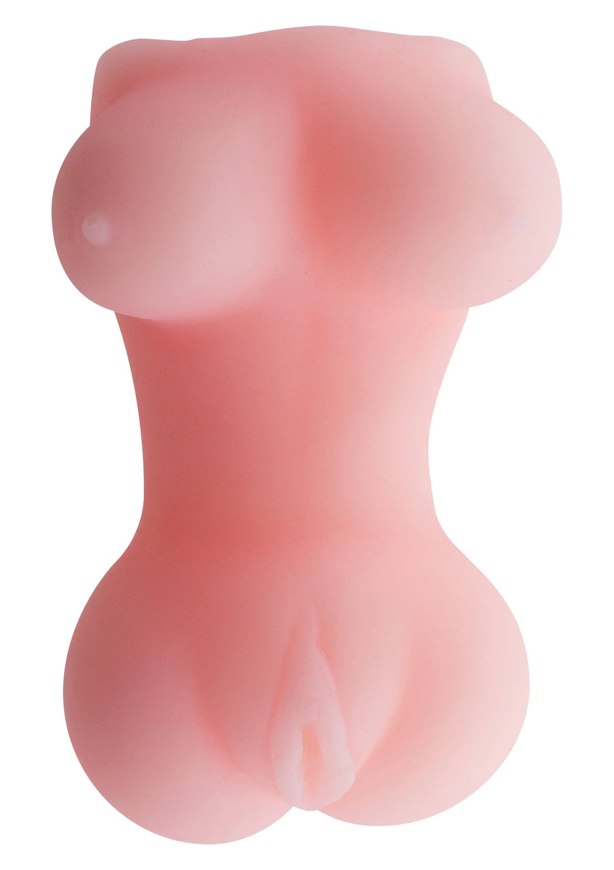Roze masturbator met buikvorm en ronde onderkant, zichtbare opening