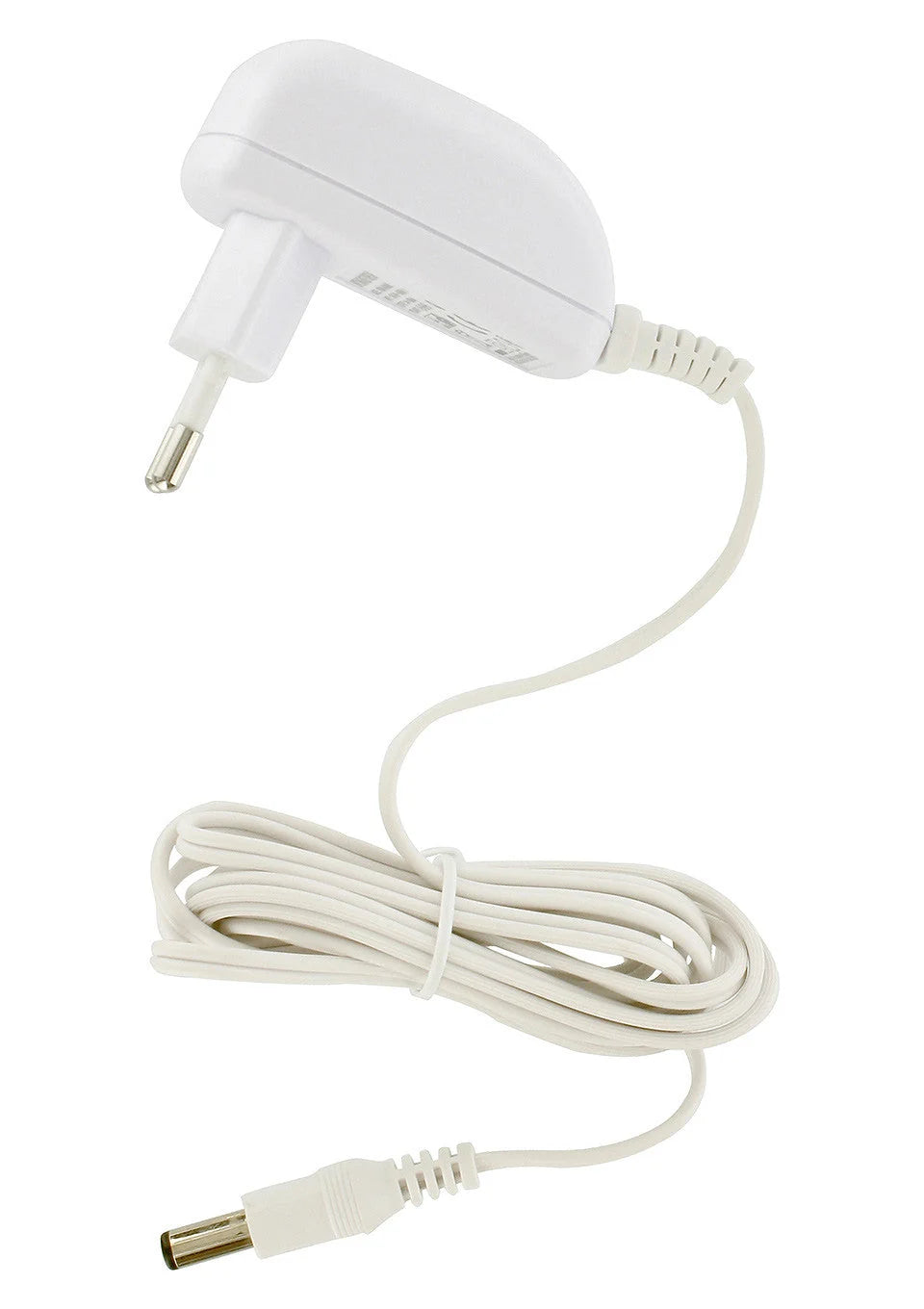 Witte ToyJoy Magic Massager met netadapter, stekker en aansluitkabelset
