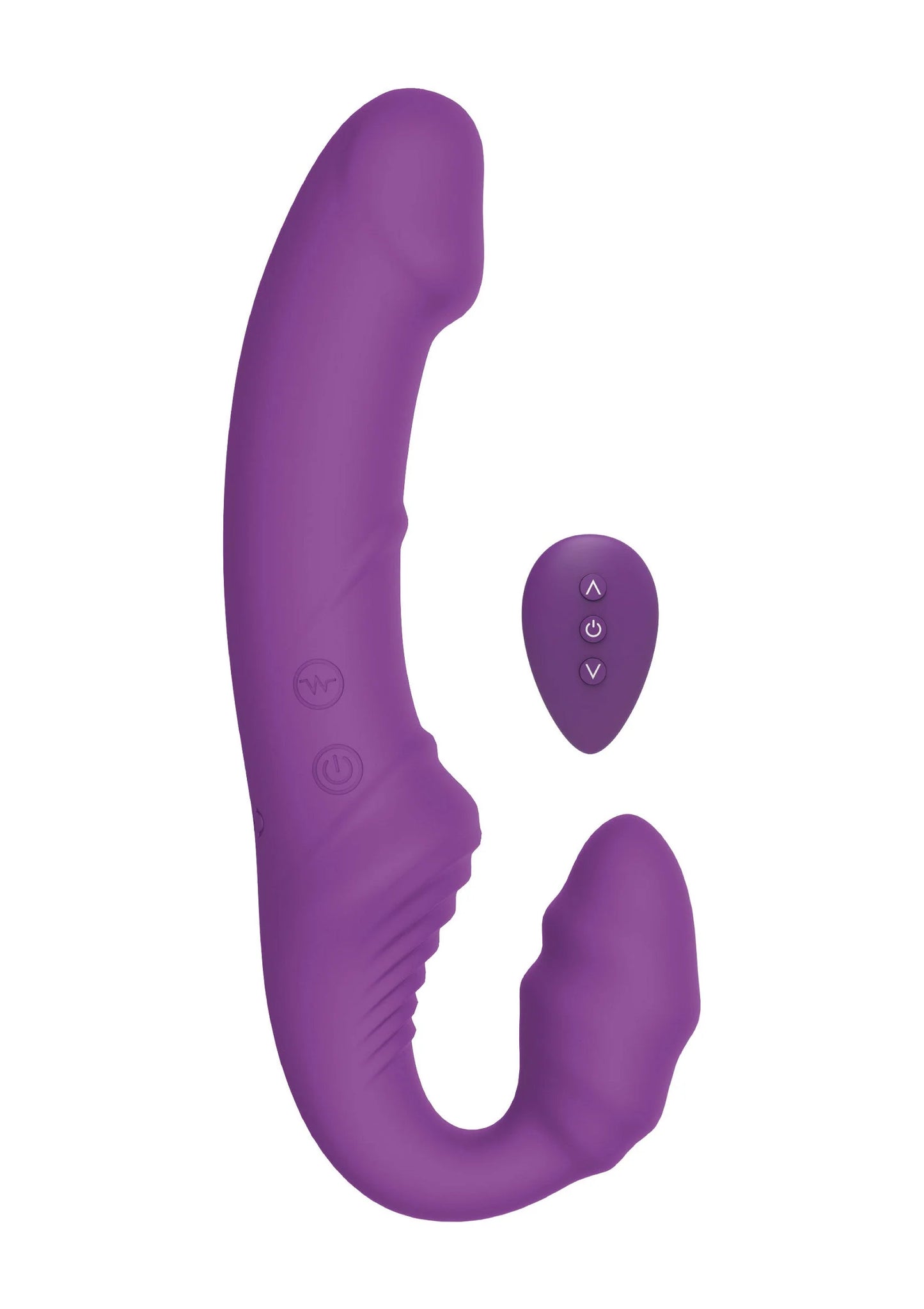 Beste vandaag nog: Designer Edition Nymphea Vibrating Strap - On by Toyjoy - bij Happytoys Sexshop: Toys for Feeling Happy & Easy 😊 - Default Title - 10369 - PURPLE