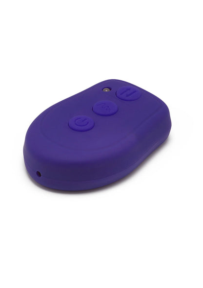 ToyJoy paars afstandsbediening met ronde knoppen en grijze bedrukking