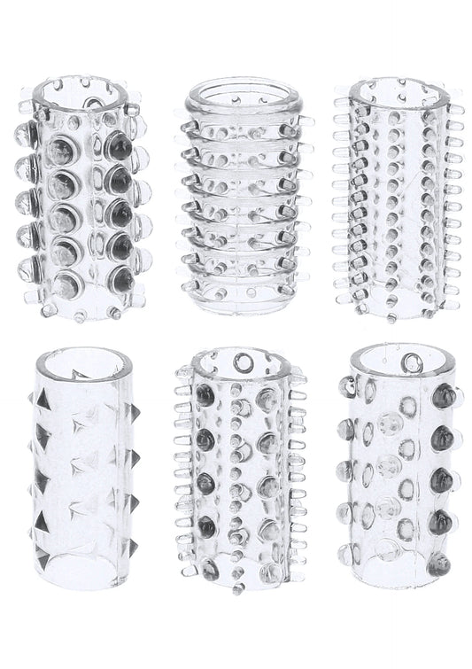 Bestel: Power Penis Sleeve Set - bij Happytoys: de erotische sex webshop | liever Happy dan Easy ⭐⭐⭐⭐⭐ - Default Title - 10455 - CLEAR