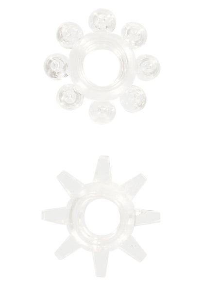 Bestel: Power Stretchy Rings 2 pcs - bij Happytoys: de erotische sex webshop | liever Happy dan Easy ⭐⭐⭐⭐⭐ - Default Title - 10459 - CLEAR