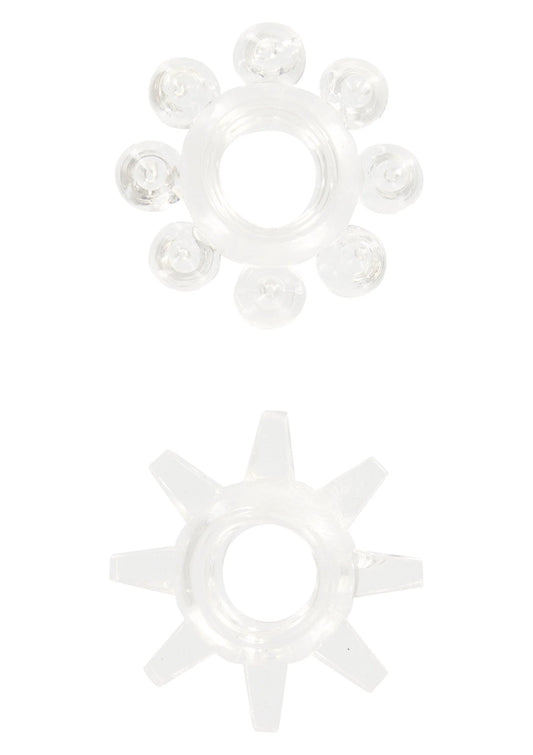Bestel: Power Stretchy Rings 2 pcs - bij Happytoys: de erotische sex webshop | liever Happy dan Easy ⭐⭐⭐⭐⭐ - Default Title - 10459 - CLEAR
