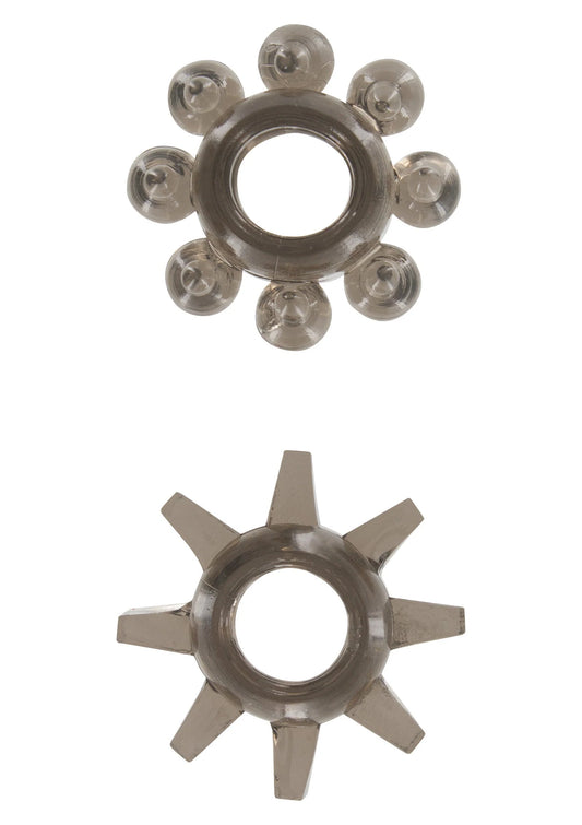 Bestel: Power Stretchy Rings 2 pcs - bij Happytoys: de erotische sex webshop | liever Happy dan Easy ⭐⭐⭐⭐⭐ - Default Title - 10459 - GREY