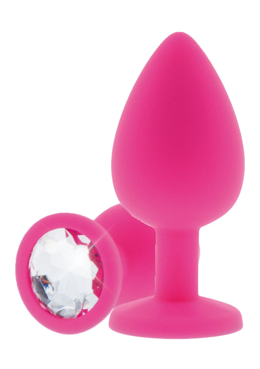 Bestel: Diamond Booty Jewel Medium - bij Happytoys: de erotische sex webshop | liever Happy dan Easy ⭐⭐⭐⭐⭐ - Default Title - 10574 - PINK
