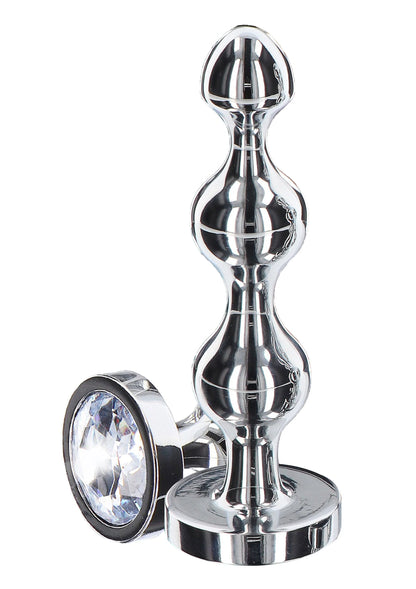 Beste vandaag nog: Diamond Star Beads Medium by ToyJoy Anal Play - bij Happytoys Sexshop: online sex shop for Feeling Happy & Easy 😊 - Default Title - 10577 - SILVER