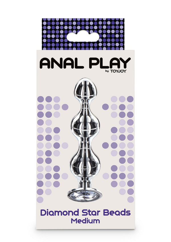 Beste vandaag nog: Diamond Star Beads Medium by ToyJoy Anal Play - bij Happytoys Sexshop: online sex shop for Feeling Happy & Easy 😊
