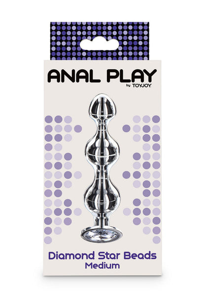 Beste vandaag nog: Diamond Star Beads Medium by ToyJoy Anal Play - bij Happytoys Sexshop: online sex shop for Feeling Happy & Easy 😊