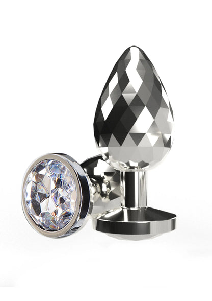 Bestel: Disco Diamond Plug Small - bij Happytoys: de erotische sex webshop | liever Happy dan Easy ⭐⭐⭐⭐⭐ - Default Title - 10597 - SILVER