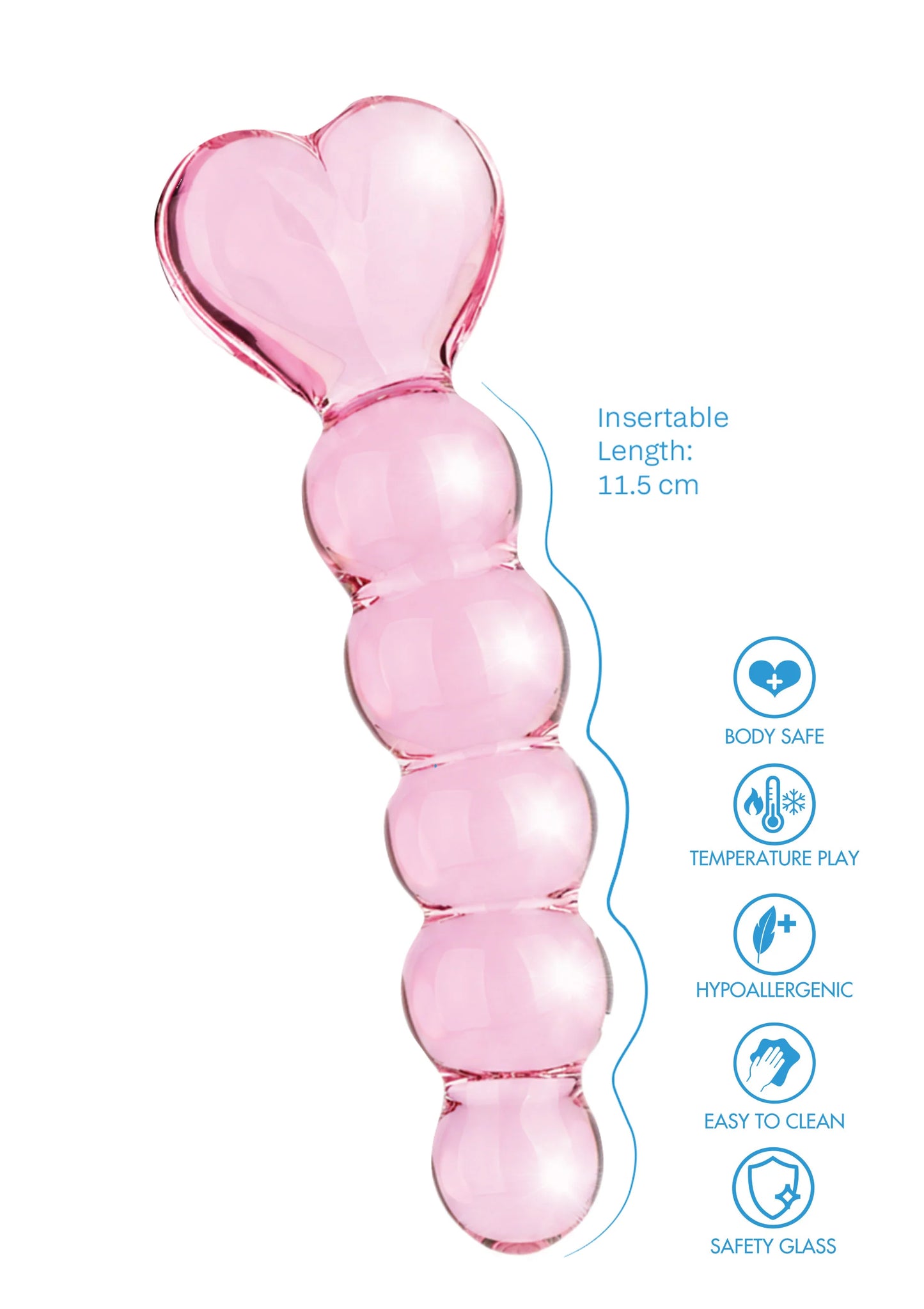 Beste vandaag nog: Crystal Heart Anal Dildo - bij Happytoys Sexshop: online sex shop for Feeling Happy & Easy 😊