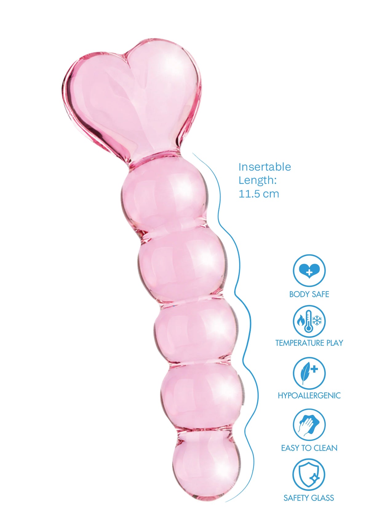 Beste vandaag nog: Crystal Heart Anal Dildo - bij Happytoys Sexshop: online sex shop for Feeling Happy & Easy 😊