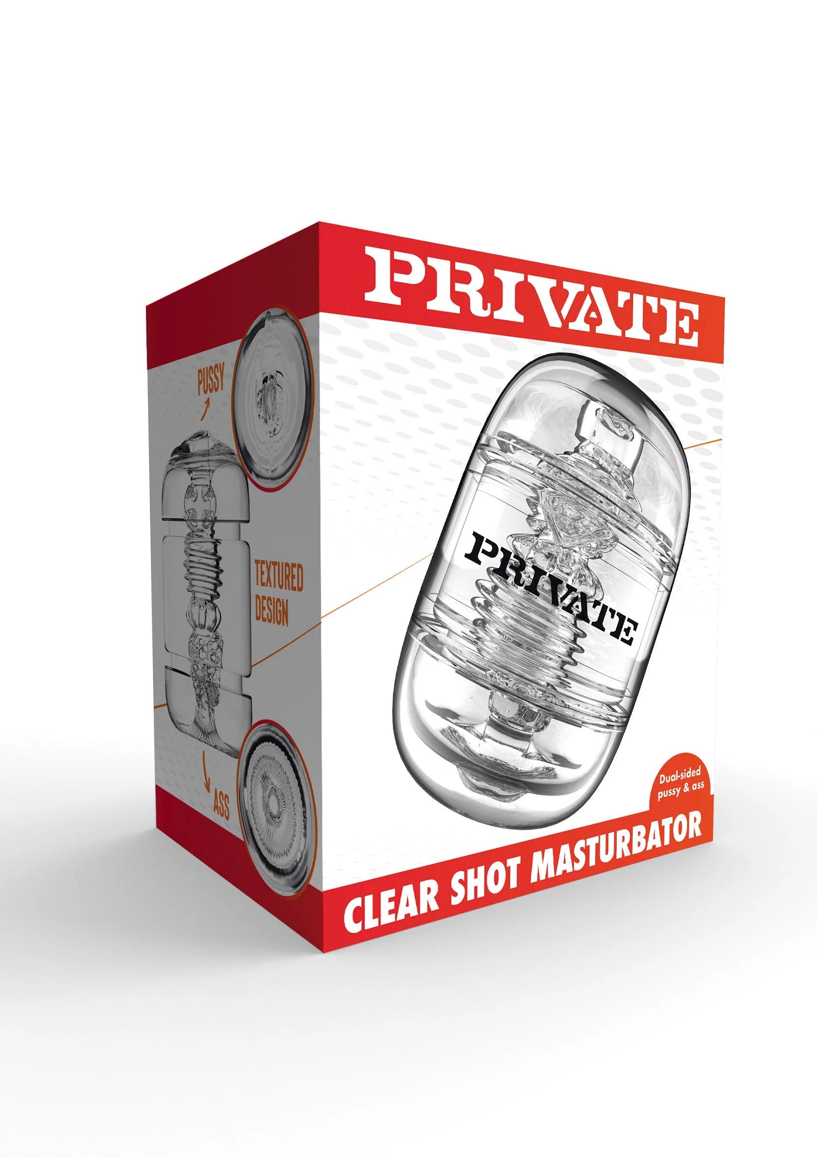 Bestel: Clear Shot Pussy & Ass by Private - bij Happytoys: de erotische sex webshop | liever Happy dan Easy ⭐⭐⭐⭐⭐