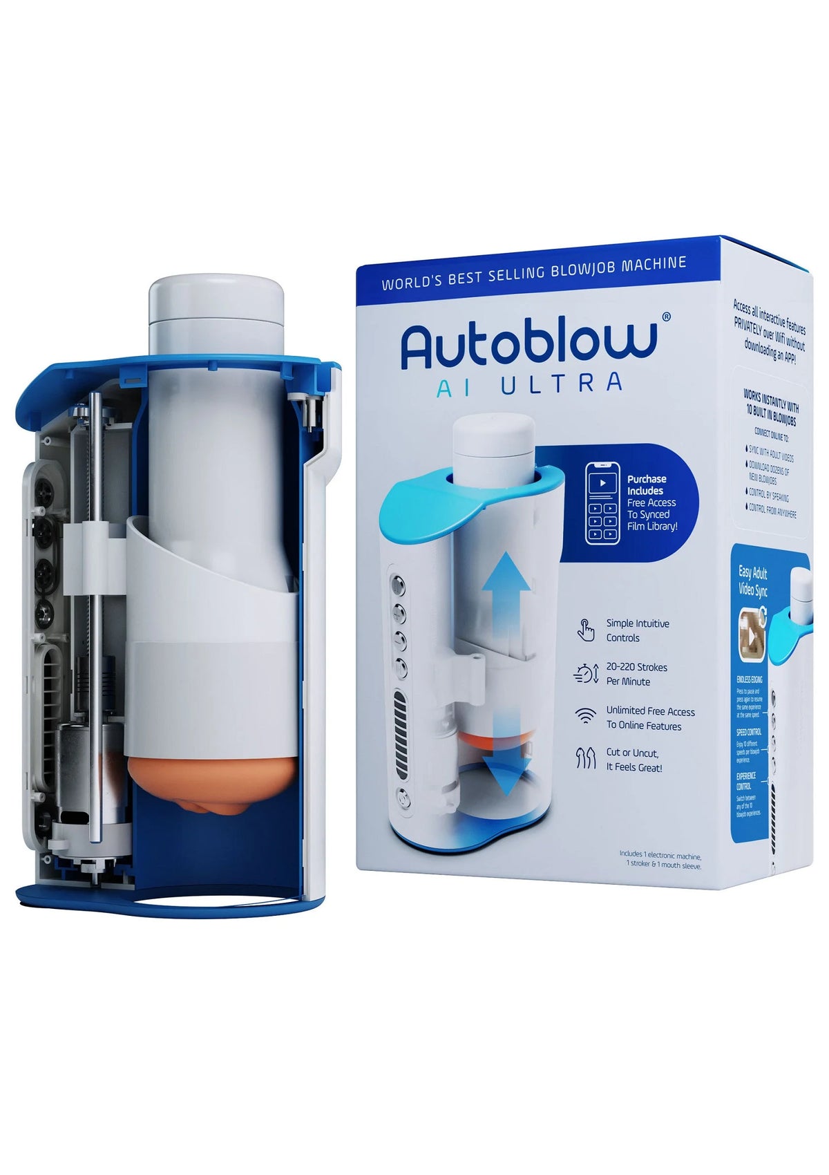 Beste vandaag nog: Autoblow AI Ultra (EU Plug) By Autoblow - bij Happytoys