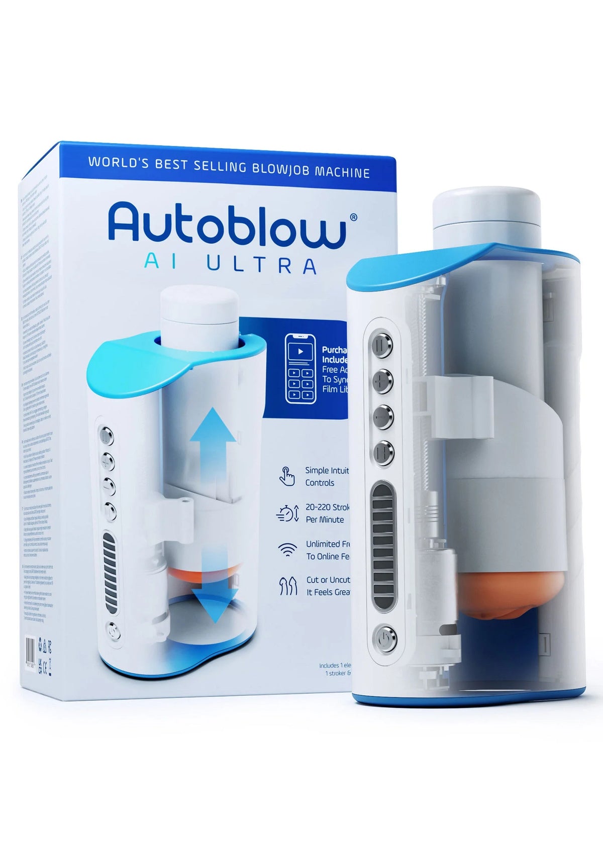 Beste vandaag nog: Autoblow AI Ultra (EU Plug) By Autoblow - bij Happytoys