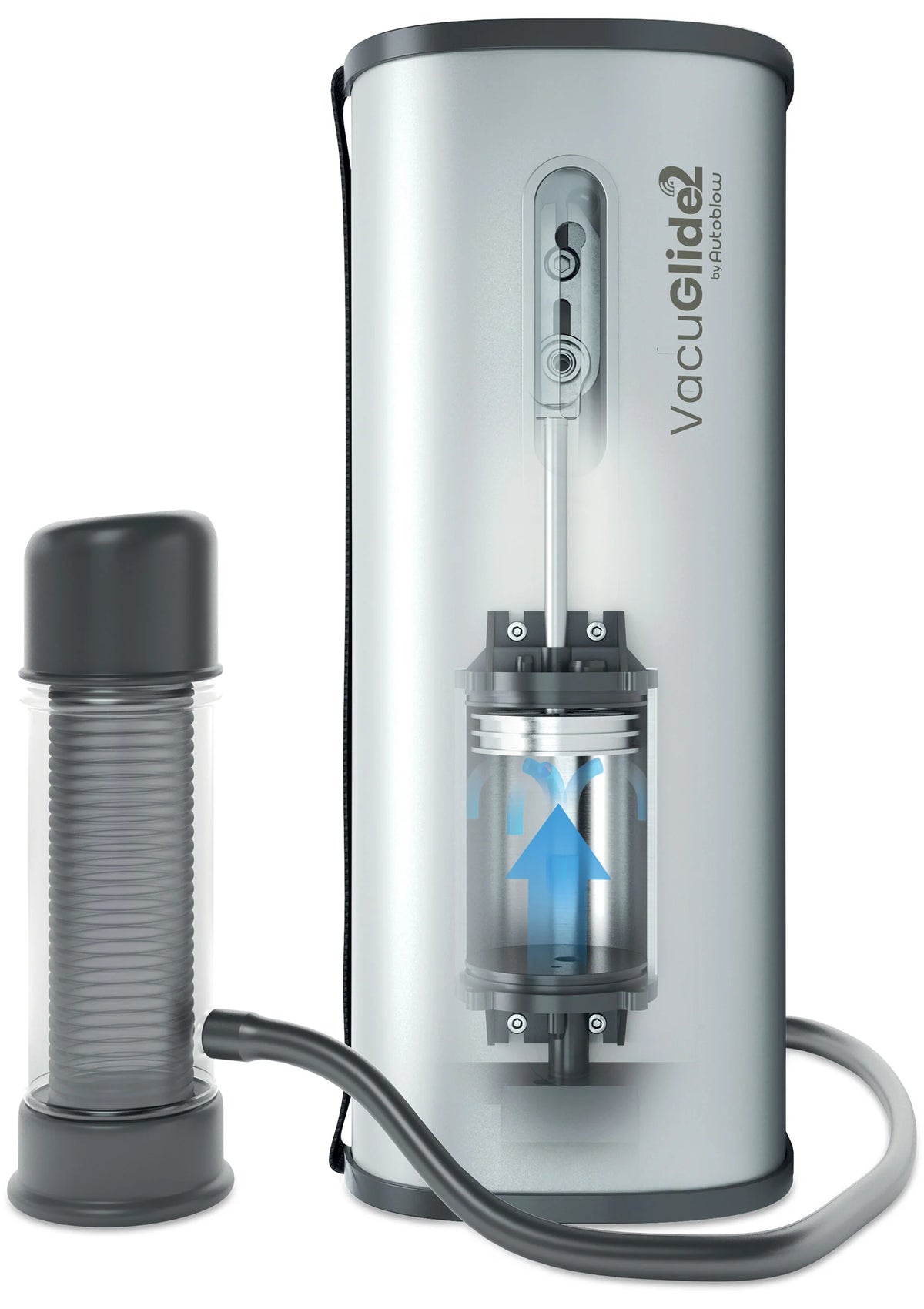 Beste vandaag nog: VacuGLIDE 2 Milking Machine Video Sync by Autoblow - bij Happytoys - Default Title - 10874 - SILVER
