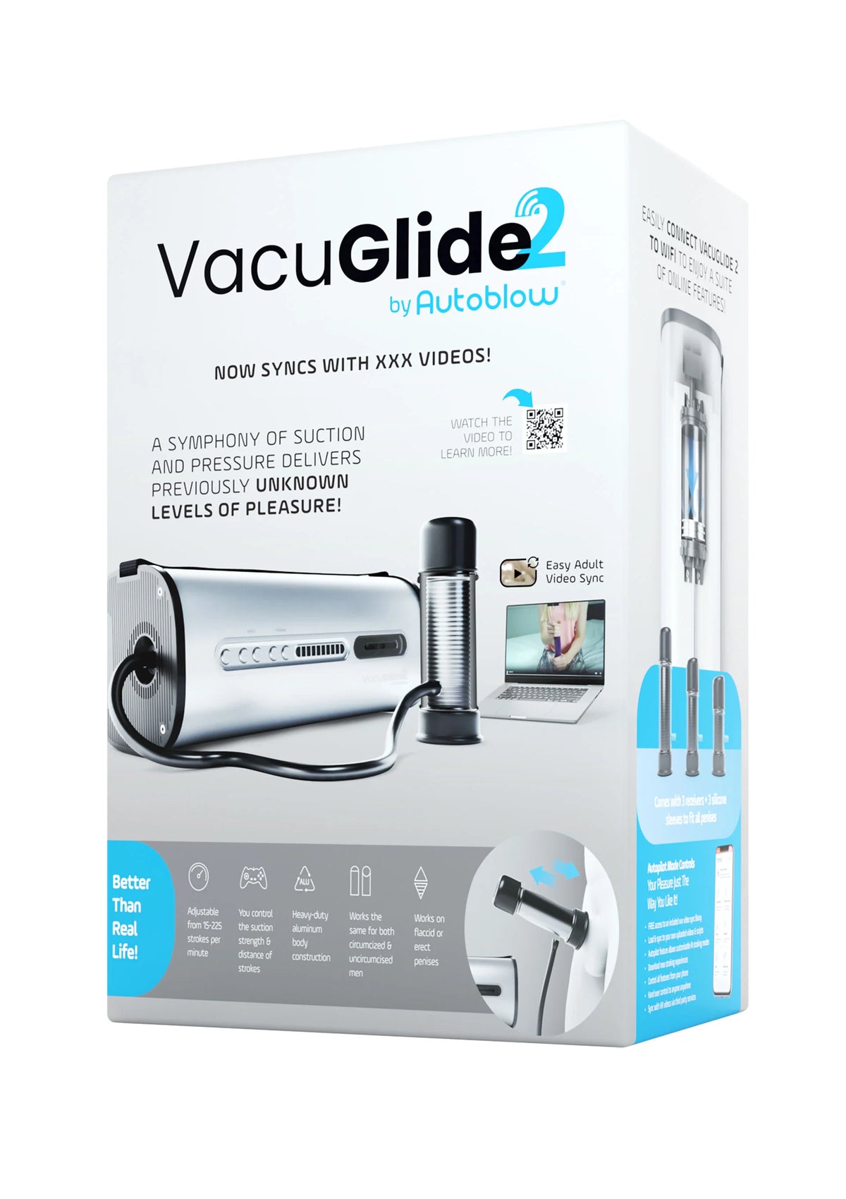 Beste vandaag nog: VacuGLIDE 2 Milking Machine Video Sync by Autoblow - bij Happytoys