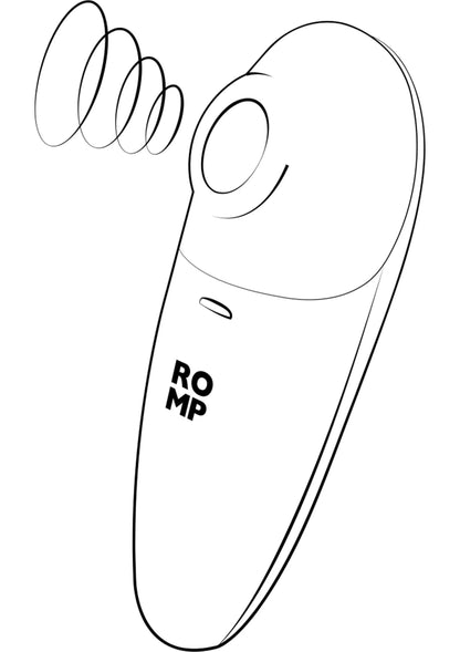 Stimulatieapparaat, oranje, vooraanzicht met RO MP-logo op de body