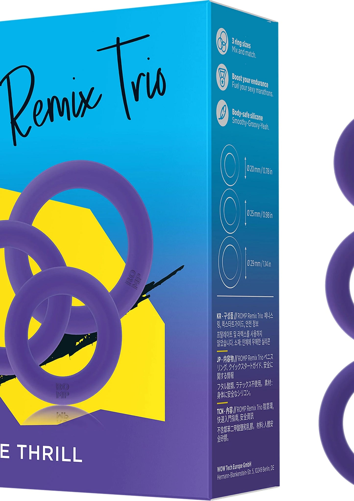 Beste vandaag nog: Remix Trio cockrings by Romp - bij Happytoys Sexshop: Toys for Feeling Happy & Easy 😊