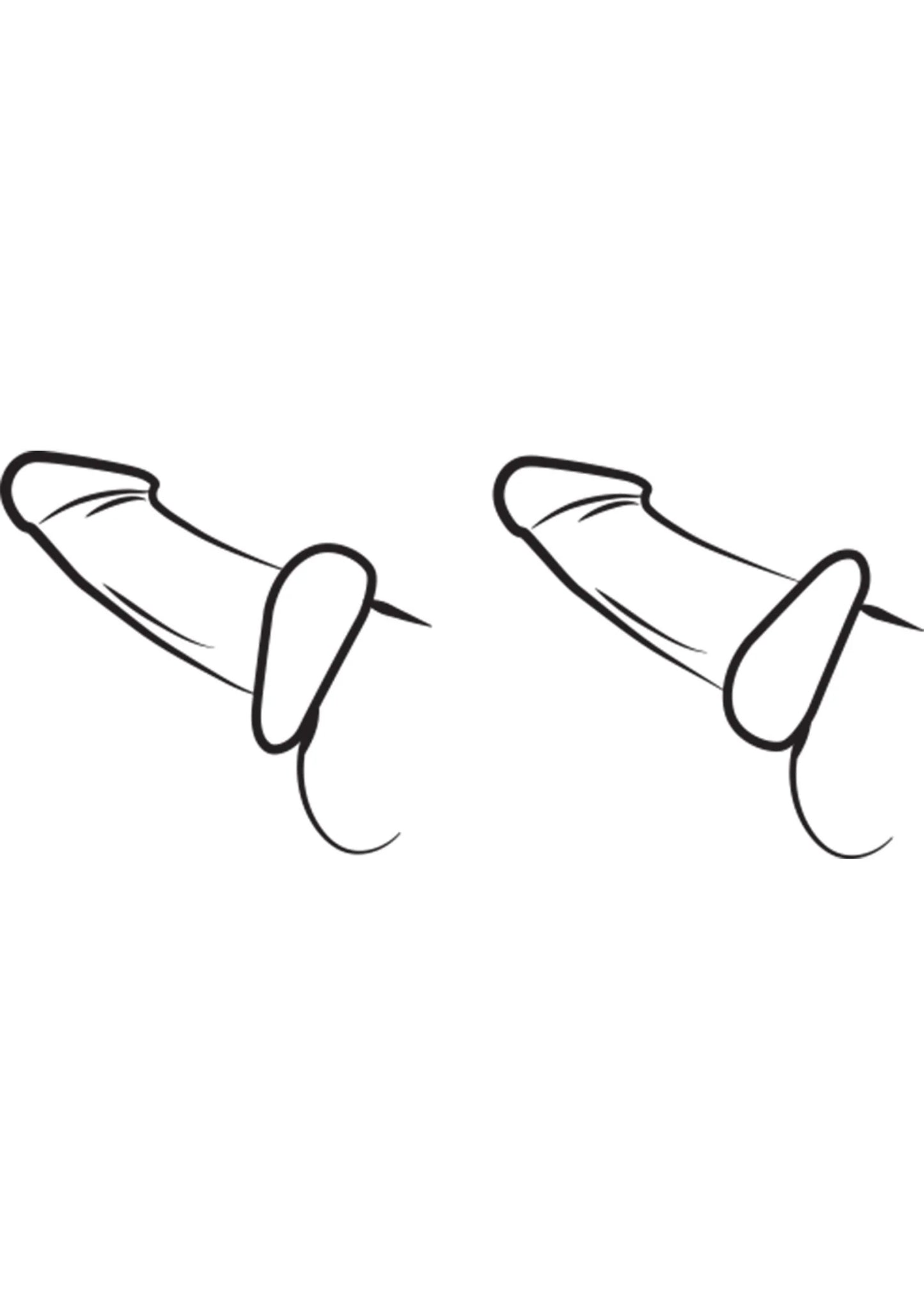 Vibrerende cockring, pictogram met twee handgrepen en ring-vormige opening