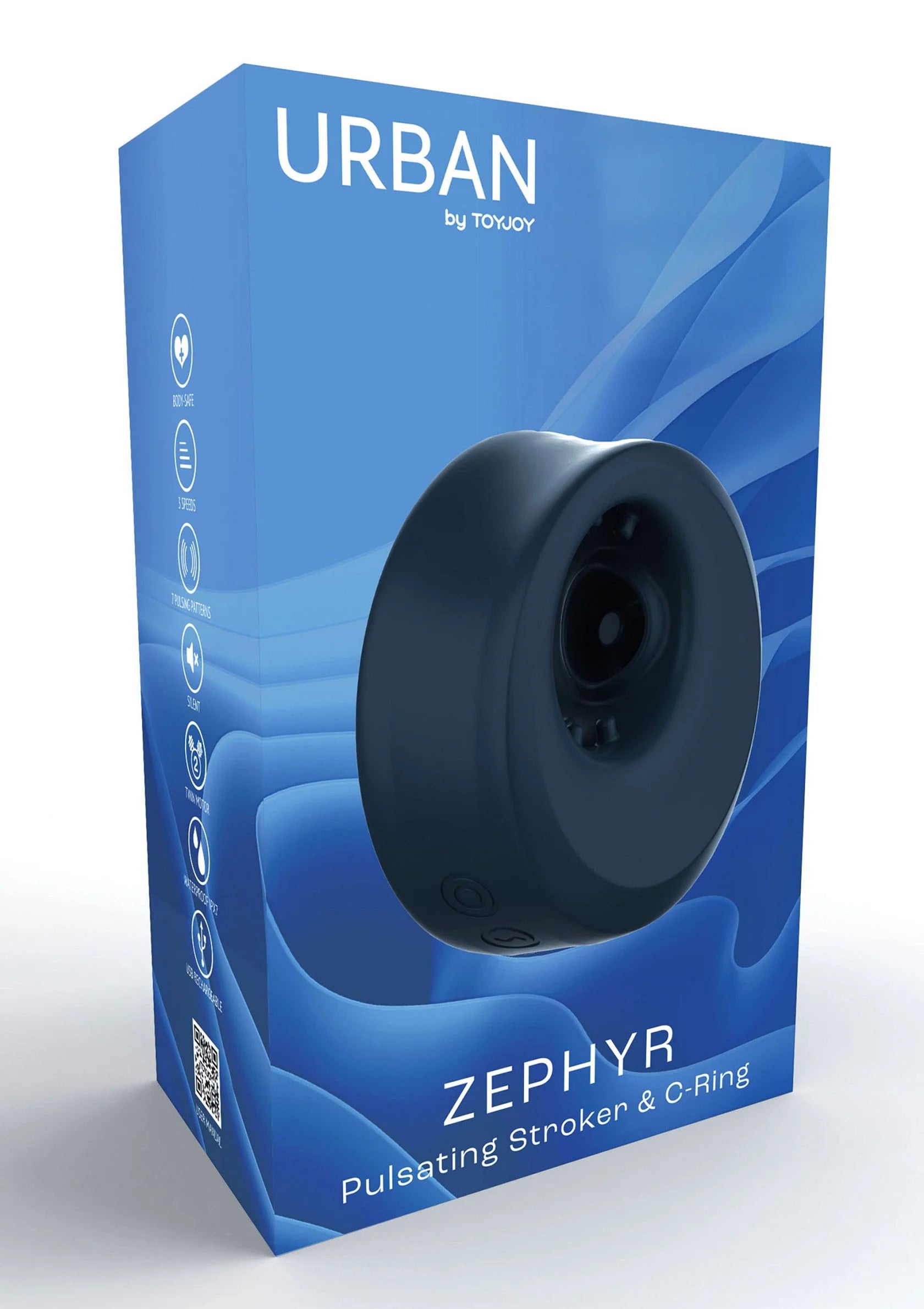 Beste vandaag nog: Urban ZEPHYR - Pulsating Stroker & C - Ring by ToyJoy - bij Happytoys