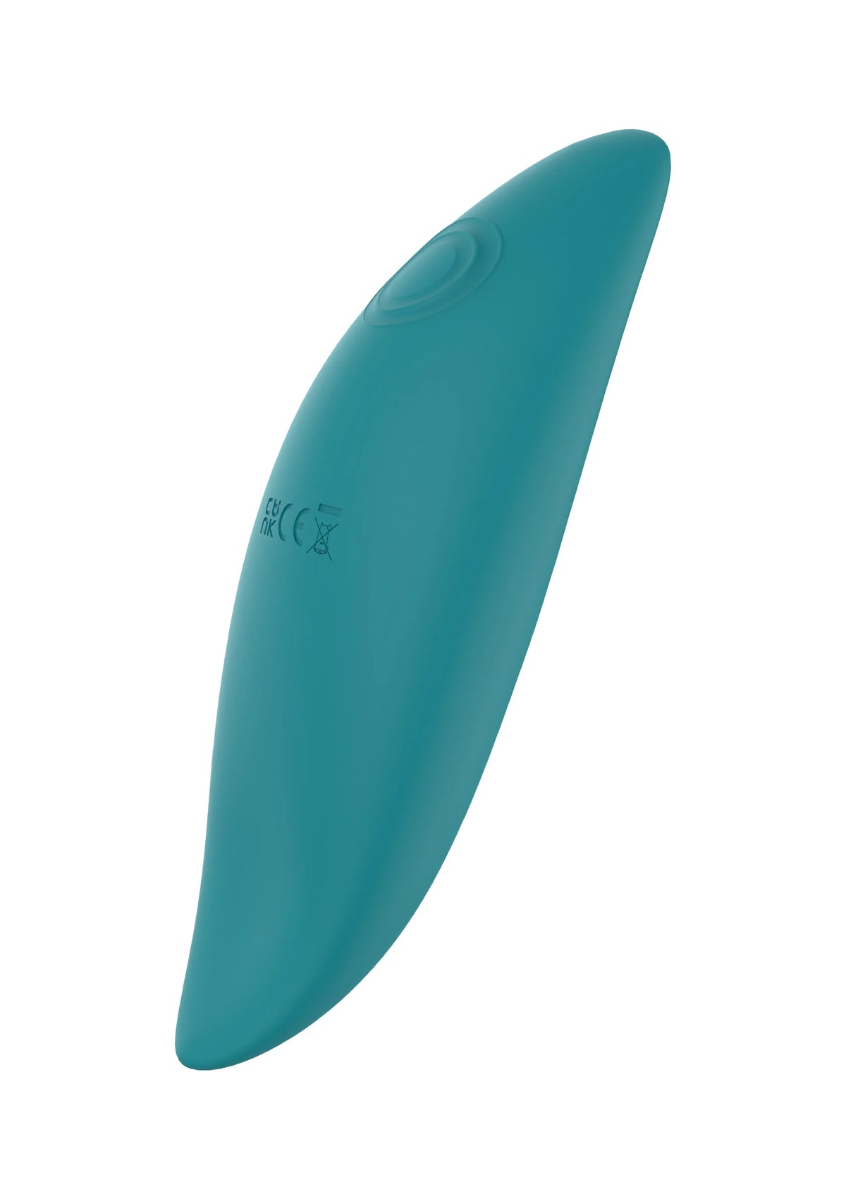 Teal tappingsstimulator met subtiele markeringen op het oppervlak