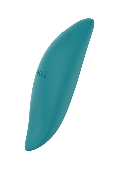 Teal tappingsstimulator met subtiele markeringen op het oppervlak